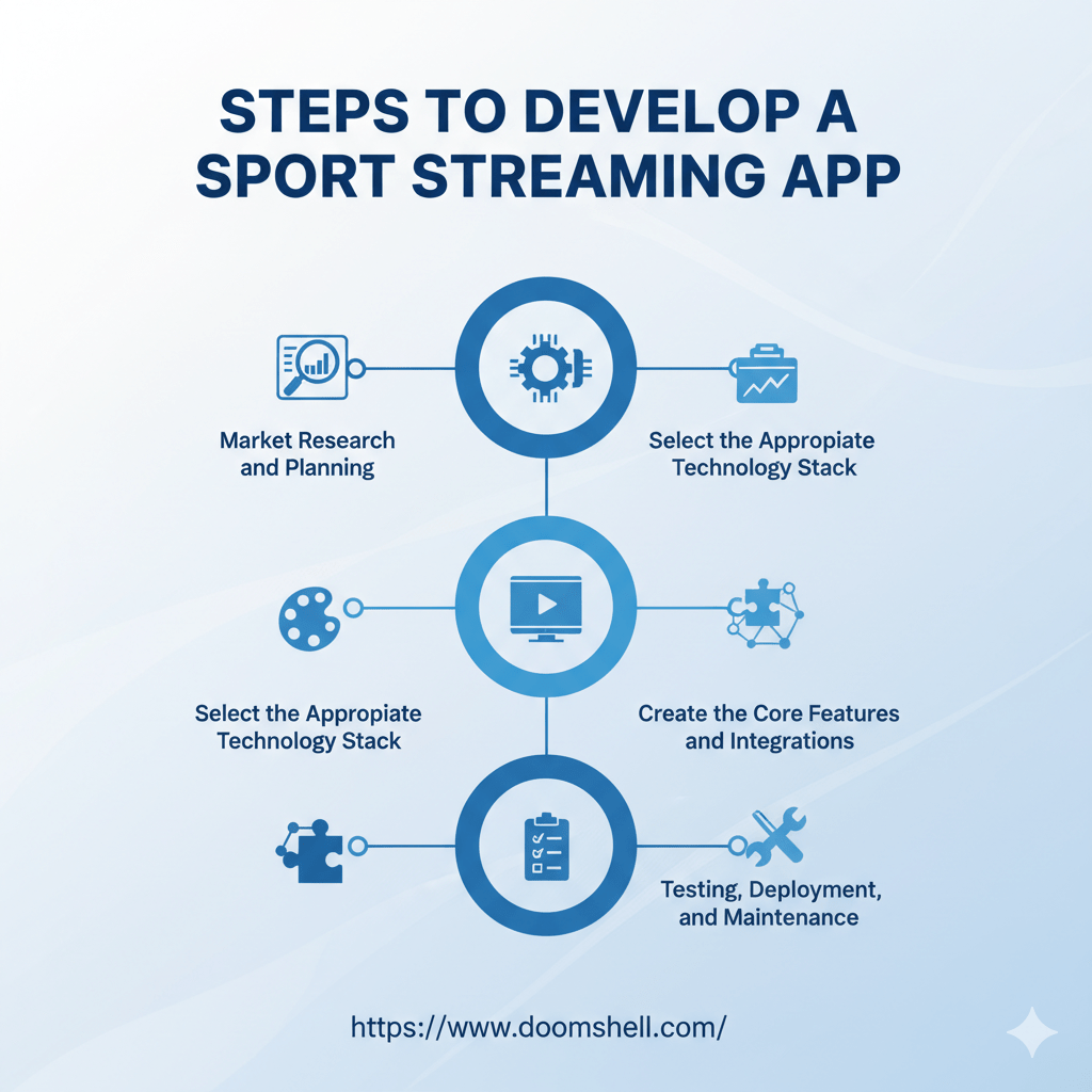 Steps to Develop a Sport Streaming App