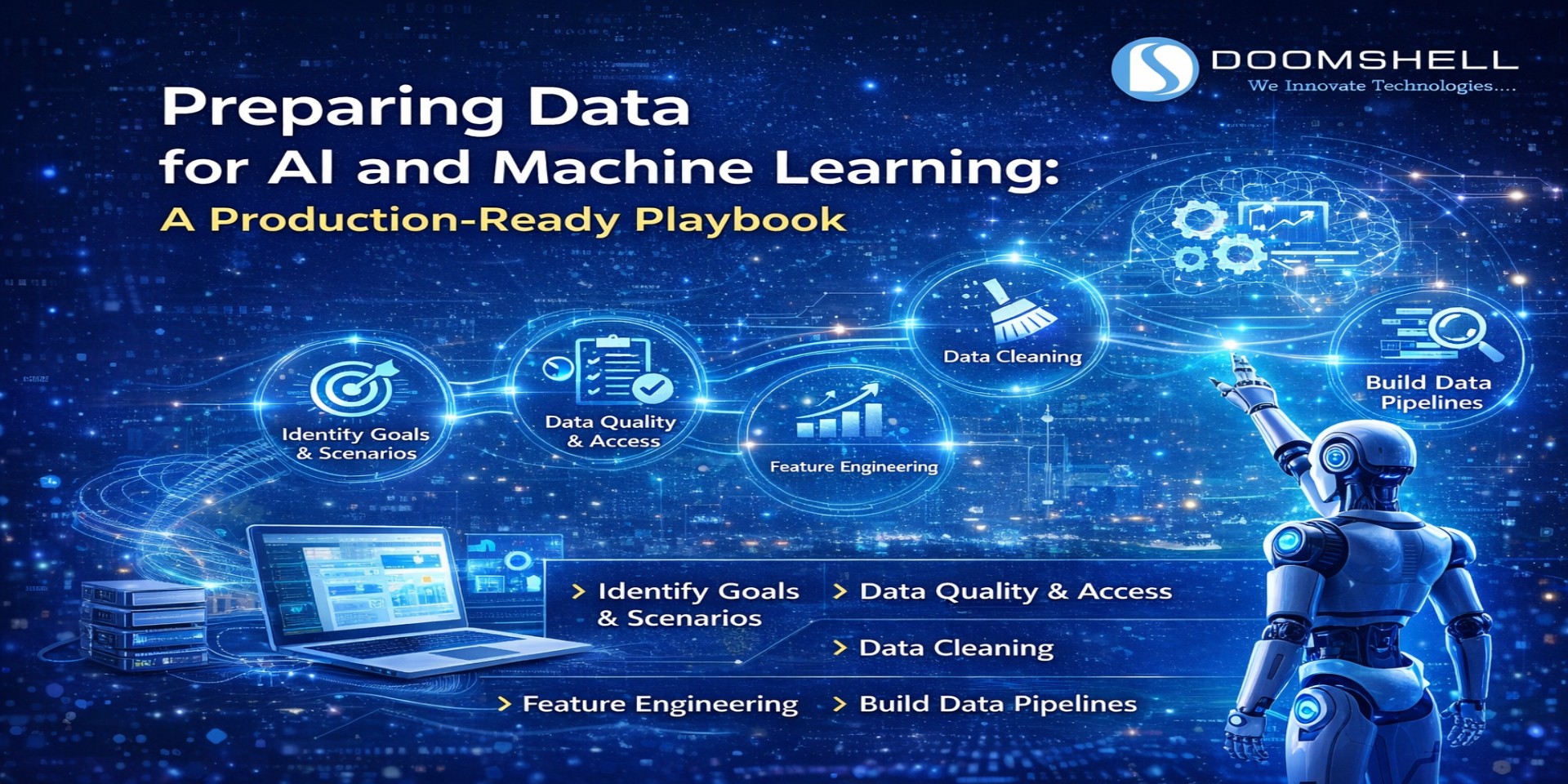 Preparing data for AI and machine learning workflow and data pipeline