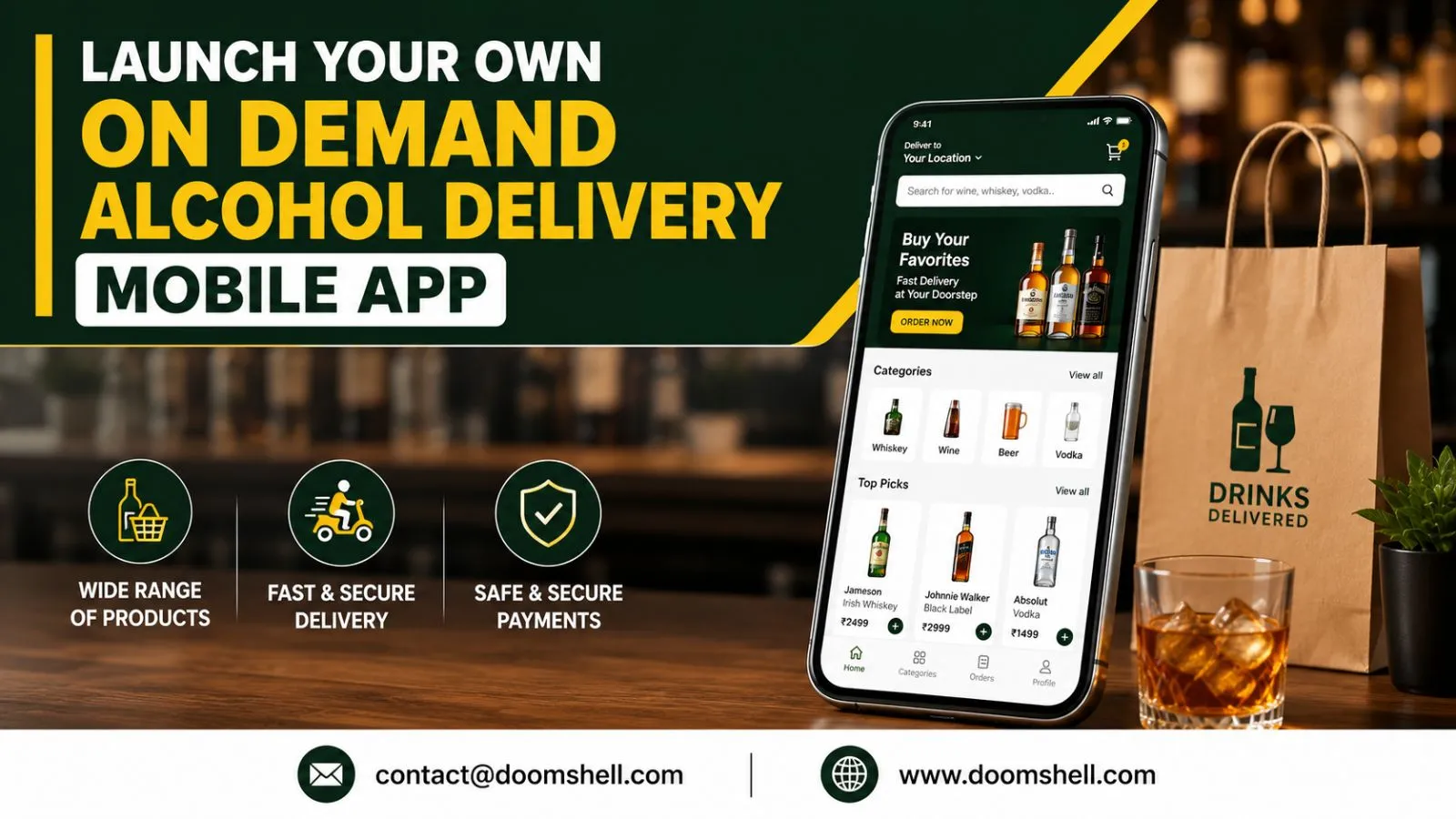 Alcohol Delivery Website & Mobile App Development Build a Smart On-Demand Liquor Delivery Solution