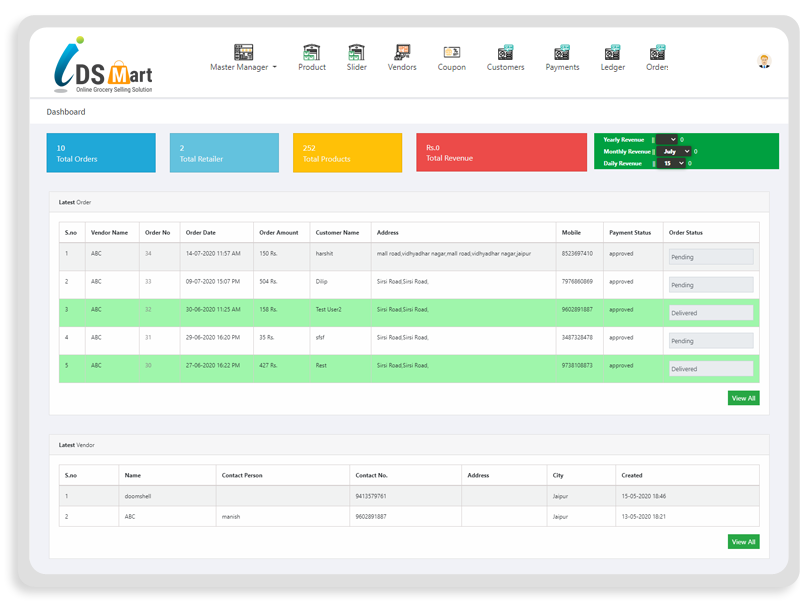 online-grocery-system-solution-Admin-Dashboard-Development-in-India